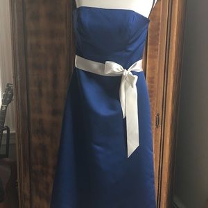 Levkoff strapless midi dress